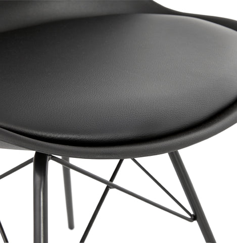 Design stoel 'BYBLOS' zwart industriële stijl Design stoel 'BYBLOS' zwart industriële stijl