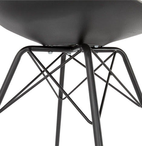Design stoel 'BYBLOS' zwart industriële stijl Design stoel 'BYBLOS' zwart industriële stijl