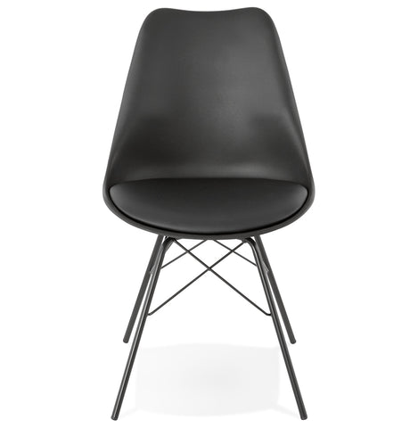 Design stoel 'BYBLOS' zwart industriële stijl Design stoel 'BYBLOS' zwart industriële stijl