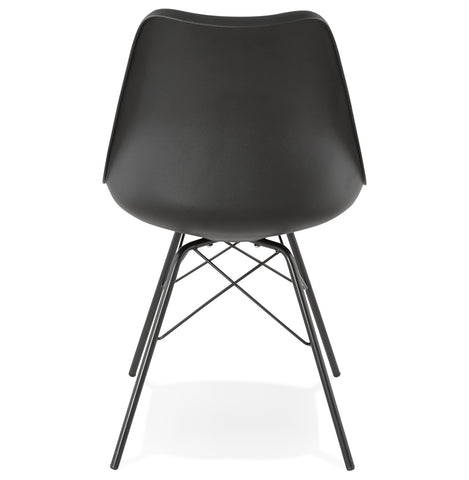 Design stoel 'BYBLOS' zwart industriële stijl Design stoel 'BYBLOS' zwart industriële stijl