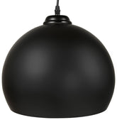 Zwarte bolvormige design hanglamp 'DOUGLAS'
