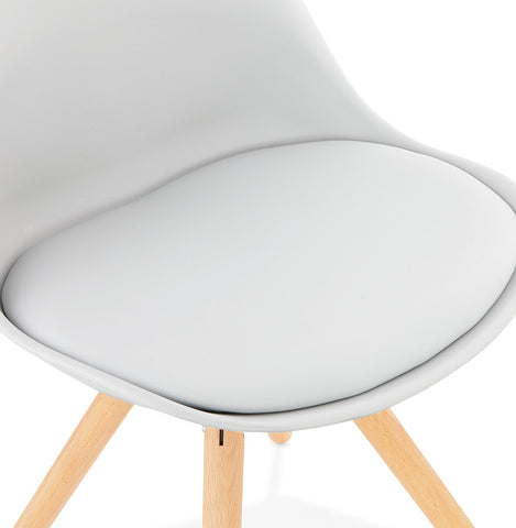 Grijze, Scandinavische stoel 'GOUJA Grijze, Scandinavische stoel 'GOUJA