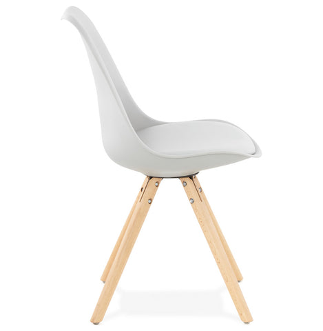 Grijze, Scandinavische stoel 'GOUJA Grijze, Scandinavische stoel 'GOUJA