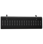 Zwart privacyscherm 'SECRET' voor bureaus