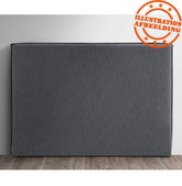 Antracietgrijs stoffen hoofdbord 'TIESTO' - breedte 160 cm