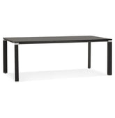 Vergader-/eettafel design 'XLINE' in zwart hout - 200x100 cm
