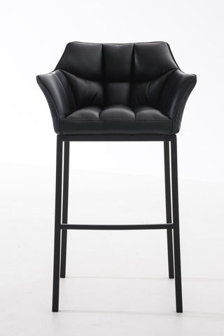 Bar stool Damaso leatherette with 4-legged frame