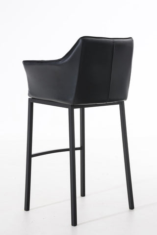 Bar stool Damaso leatherette with 4-legged frame