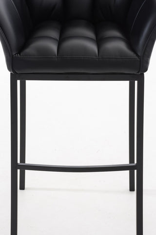 Bar stool Damaso leatherette with 4-legged frame