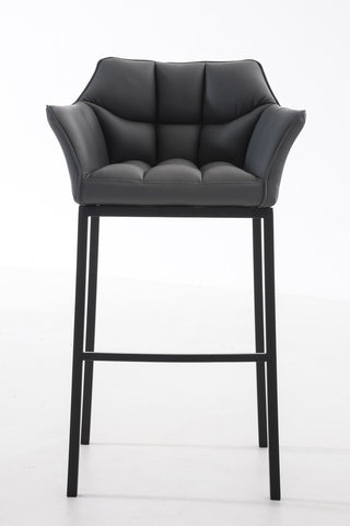 Bar stool Damaso leatherette with 4-legged frame