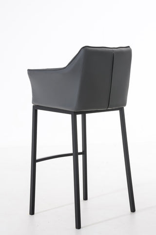 Bar stool Damaso leatherette with 4-legged frame