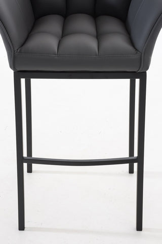 Bar stool Damaso leatherette with 4-legged frame