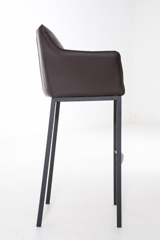 Bar stool Damaso leatherette with 4-legged frame