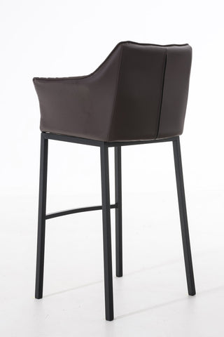 Bar stool Damaso leatherette with 4-legged frame