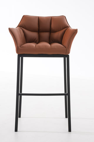 Bar stool Damaso leatherette with 4-legged frame