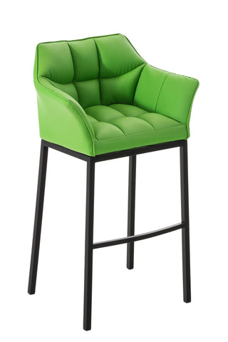 Bar stool Damaso leatherette with 4-legged frame