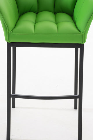 Bar stool Damaso leatherette with 4-legged frame