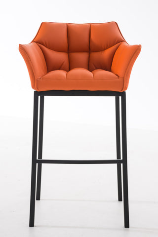 Bar stool Damaso leatherette with 4-legged frame