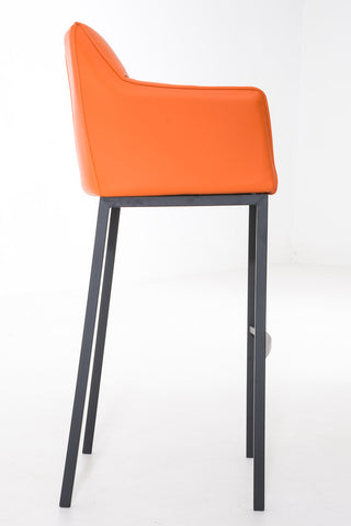 Bar stool Damaso leatherette with 4-legged frame