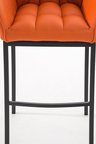 Bar stool Damaso leatherette with 4-legged frame