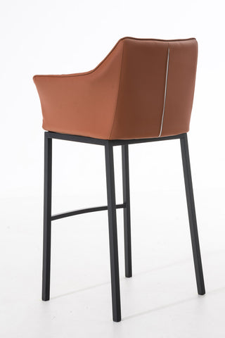 Bar stool Damaso leatherette with 4-legged frame