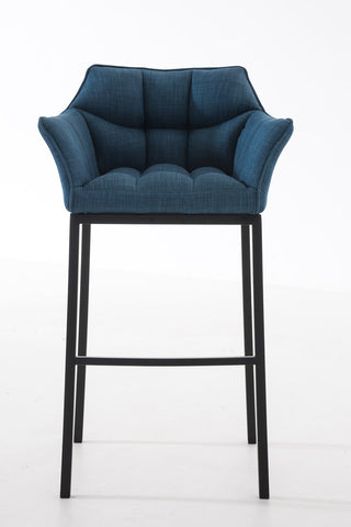 Bar stool Damaso fabric with 4-legged frame