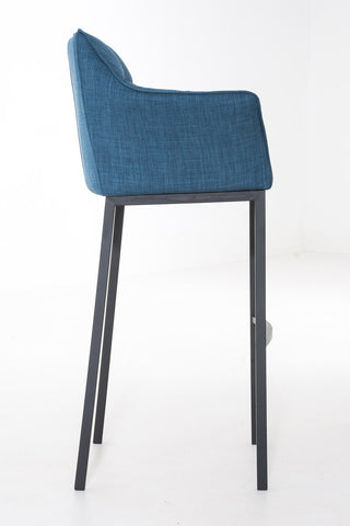 Bar stool Damaso fabric with 4-legged frame