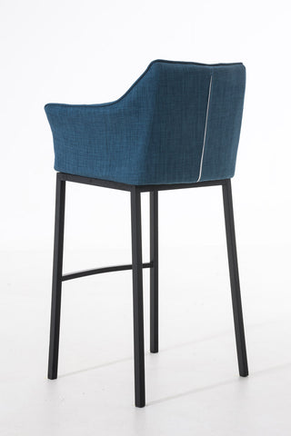 Bar stool Damaso fabric with 4-legged frame