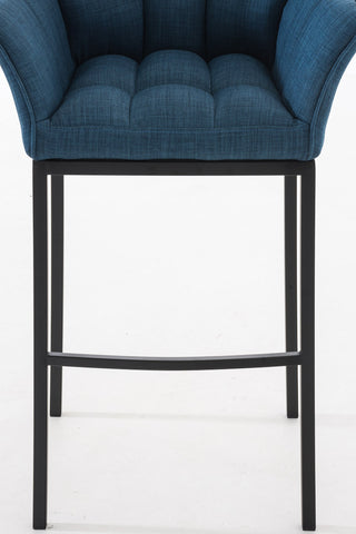 Bar stool Damaso fabric with 4-legged frame