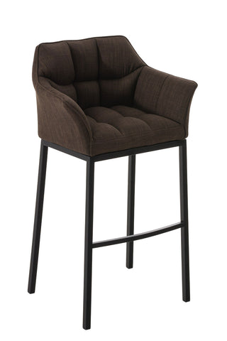 Bar stool Damaso fabric with 4-legged frame