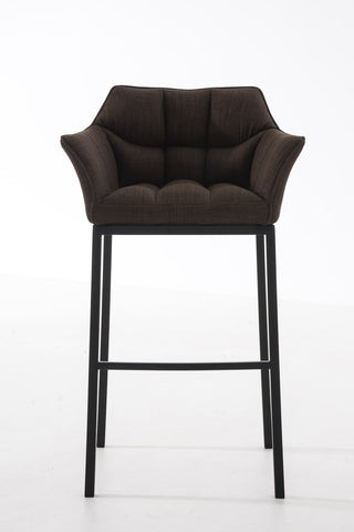 Bar stool Damaso fabric with 4-legged frame