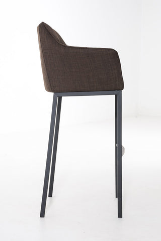 Bar stool Damaso fabric with 4-legged frame