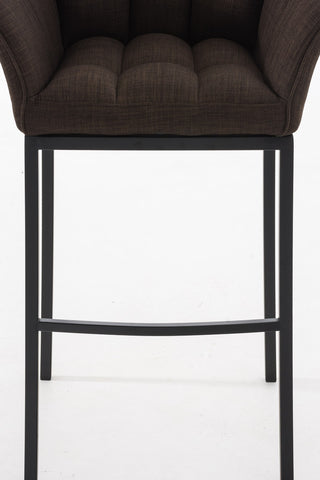 Bar stool Damaso fabric with 4-legged frame