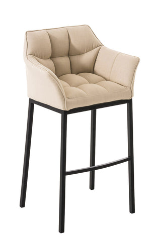 Bar stool Damaso fabric with 4-legged frame