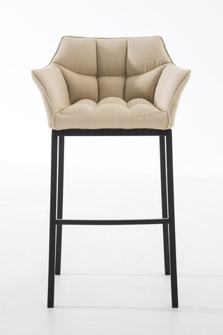 Bar stool Damaso fabric with 4-legged frame