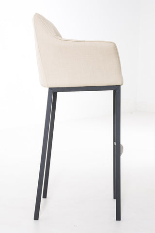 Bar stool Damaso fabric with 4-legged frame