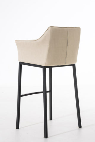 Bar stool Damaso fabric with 4-legged frame