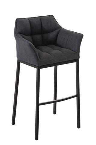 Bar stool Damaso fabric with 4-legged frame