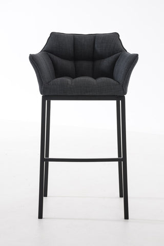 Bar stool Damaso fabric with 4-legged frame