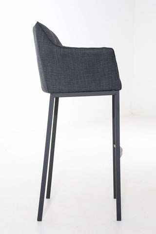 Bar stool Damaso fabric with 4-legged frame