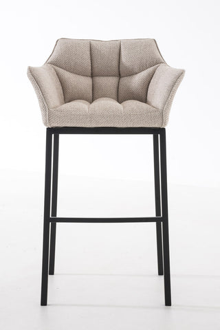 Bar stool Damaso fabric with 4-legged frame