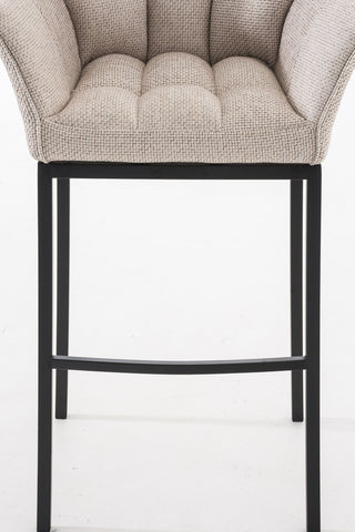 Bar stool Damaso fabric with 4-legged frame