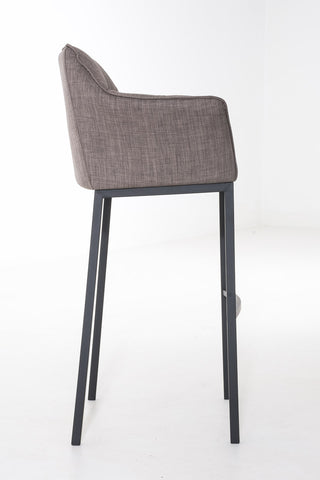 Bar stool Damaso fabric with 4-legged frame