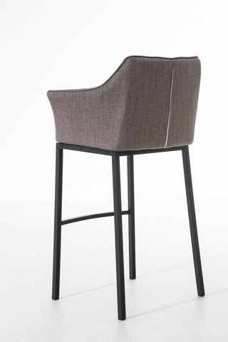 Bar stool Damaso fabric with 4-legged frame