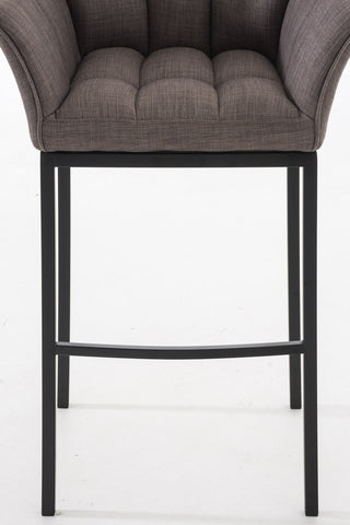 Bar stool Damaso fabric with 4-legged frame