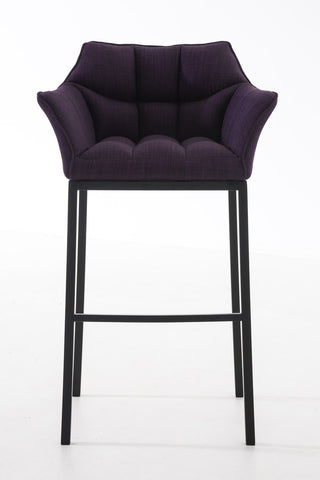 Bar stool Damaso fabric with 4-legged frame