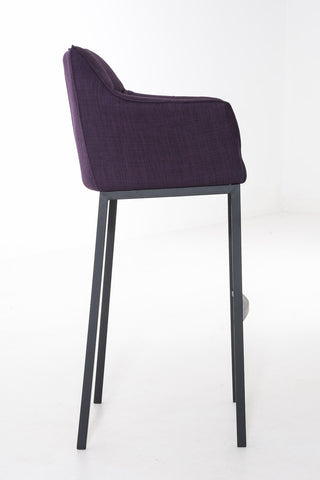 Bar stool Damaso fabric with 4-legged frame