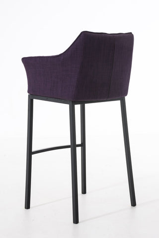 Bar stool Damaso fabric with 4-legged frame