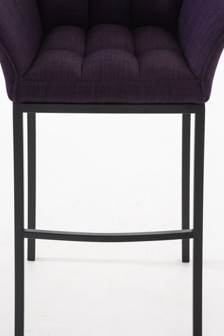 Bar stool Damaso fabric with 4-legged frame