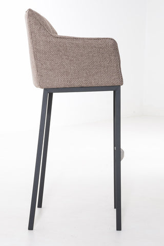 Bar stool Damaso fabric with 4-legged frame